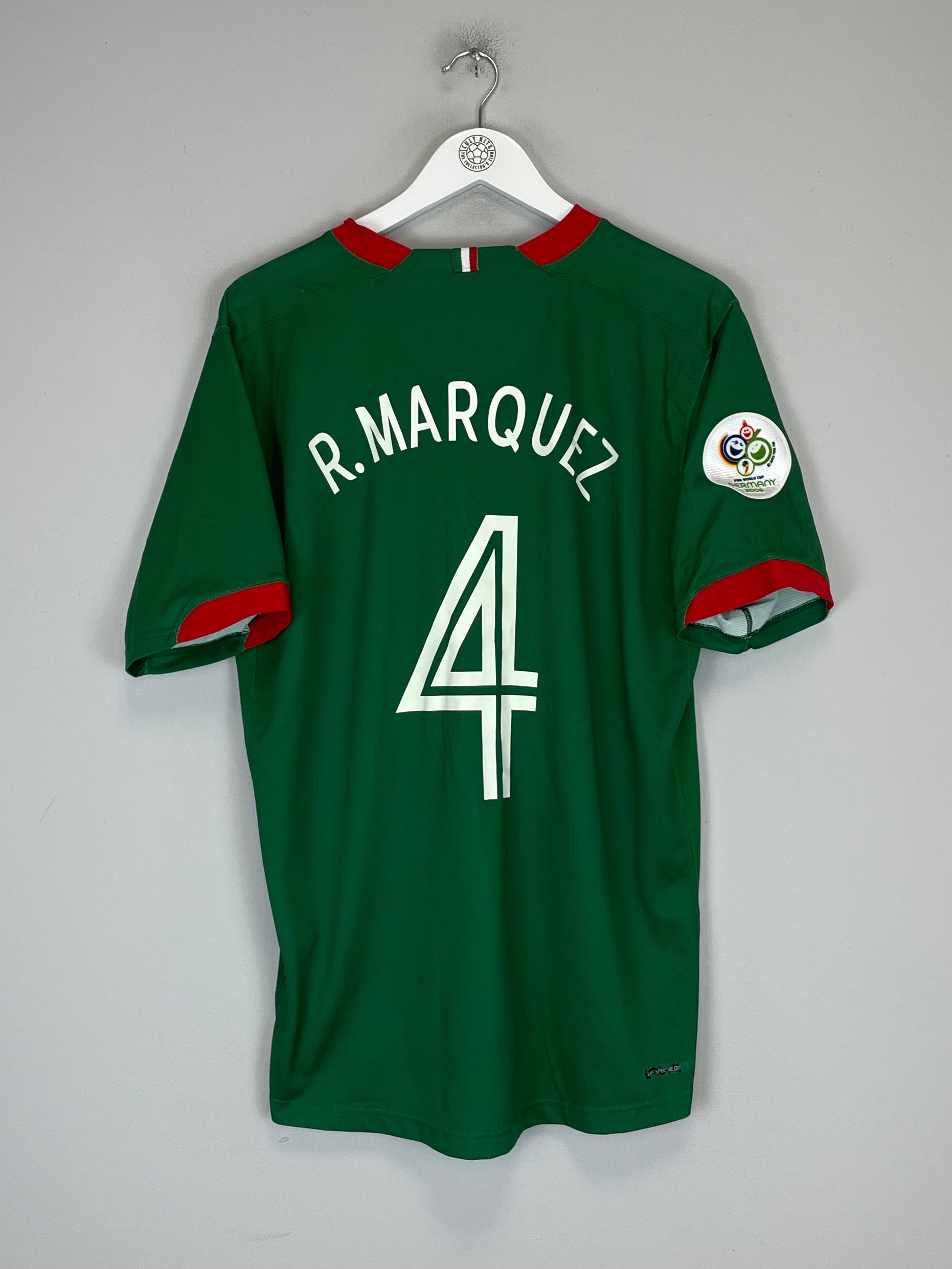 Buy 2006/07 MEXICO R.MARQUEZ 4 HOME SHIRT (L) NIKE ~ Free worldwide shipping ~ Authentic Vintage Football Shirts from Cult Kits