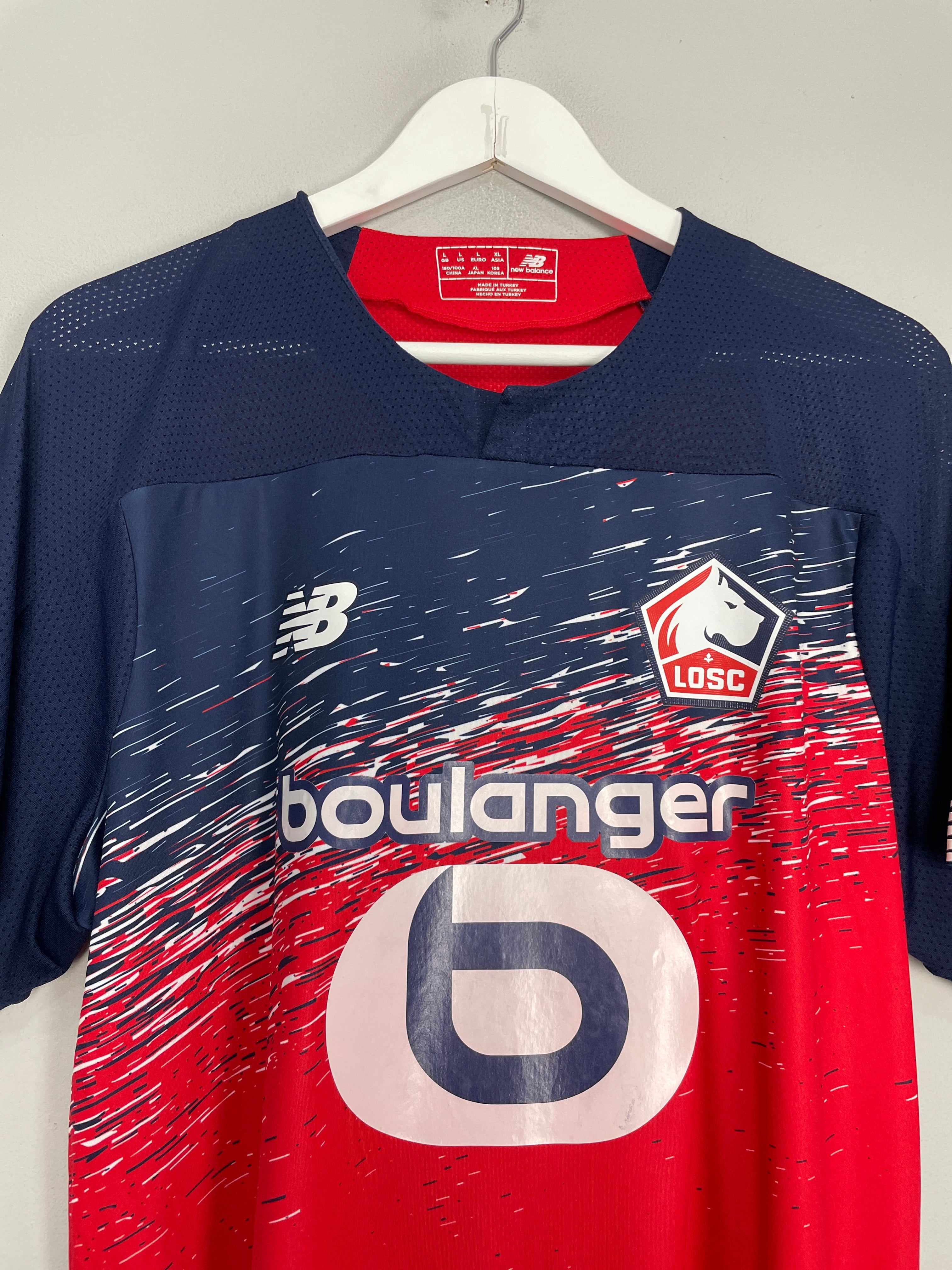 Shop 2019/20 LILLE OSIMHEN #7 HOME SHIRT (L) NEW BALANCE, classic football shirts, vintage football shirts & retro soccer jerseys at Cult Kits