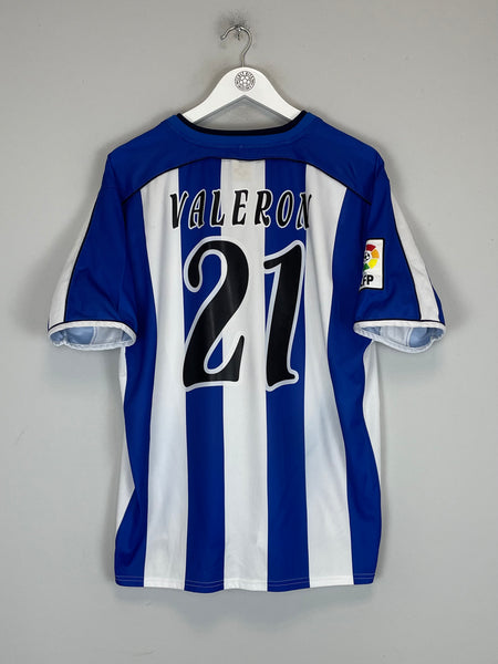 2002/03 DEPORTIVO LA CORUNA VALERON #21 HOME SHIRT (L) JOMA – Cult