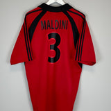 Shop 2001/02 AC MILAN MALDINI #3 THIRD SHIRT (XL) ADIDAS, classic football shirts, vintage football shirts & retro soccer jerseys at Cult Kits