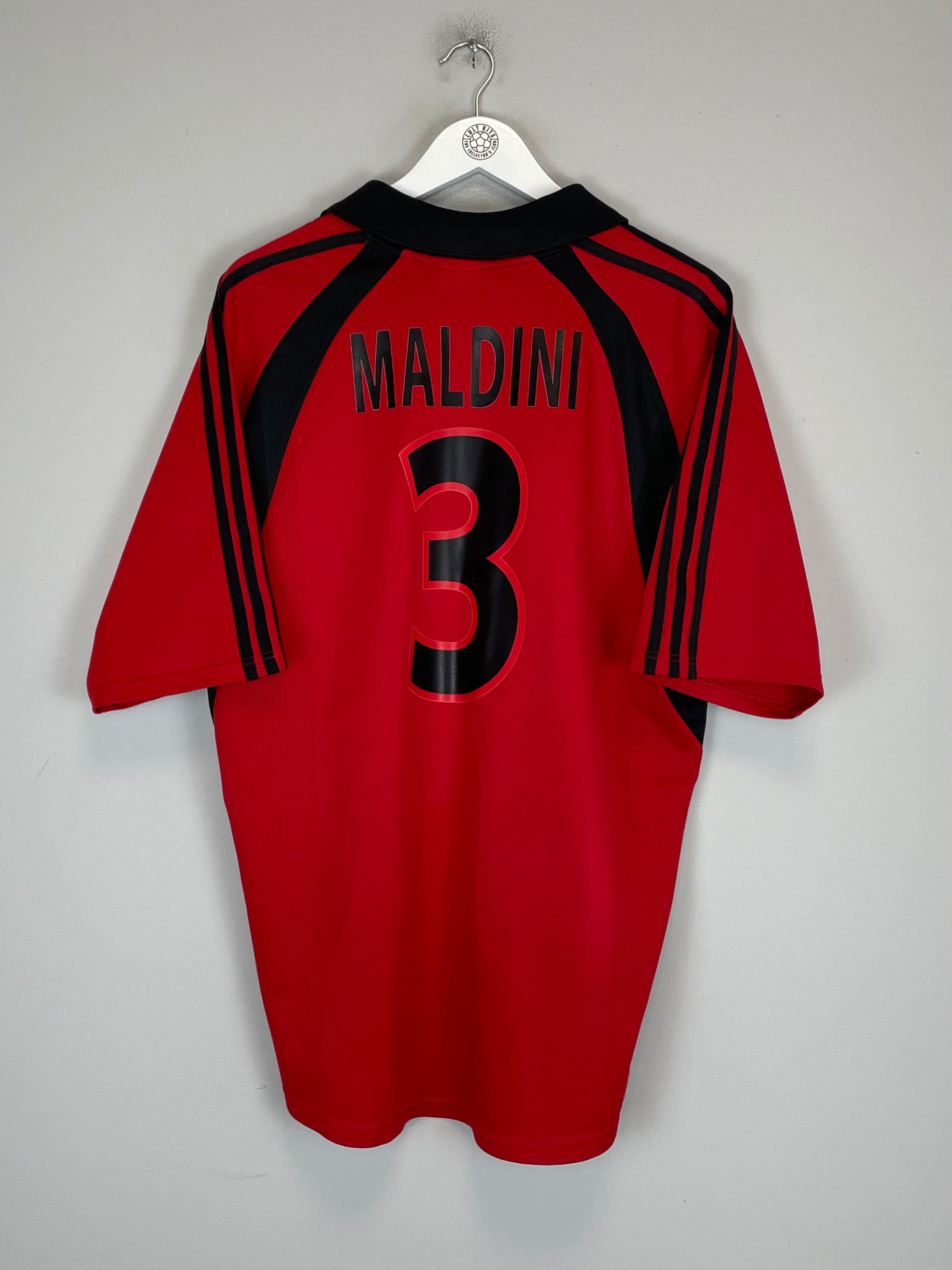 Shop 2001/02 AC MILAN MALDINI #3 THIRD SHIRT (XL) ADIDAS, classic football shirts, vintage football shirts & retro soccer jerseys at Cult Kits