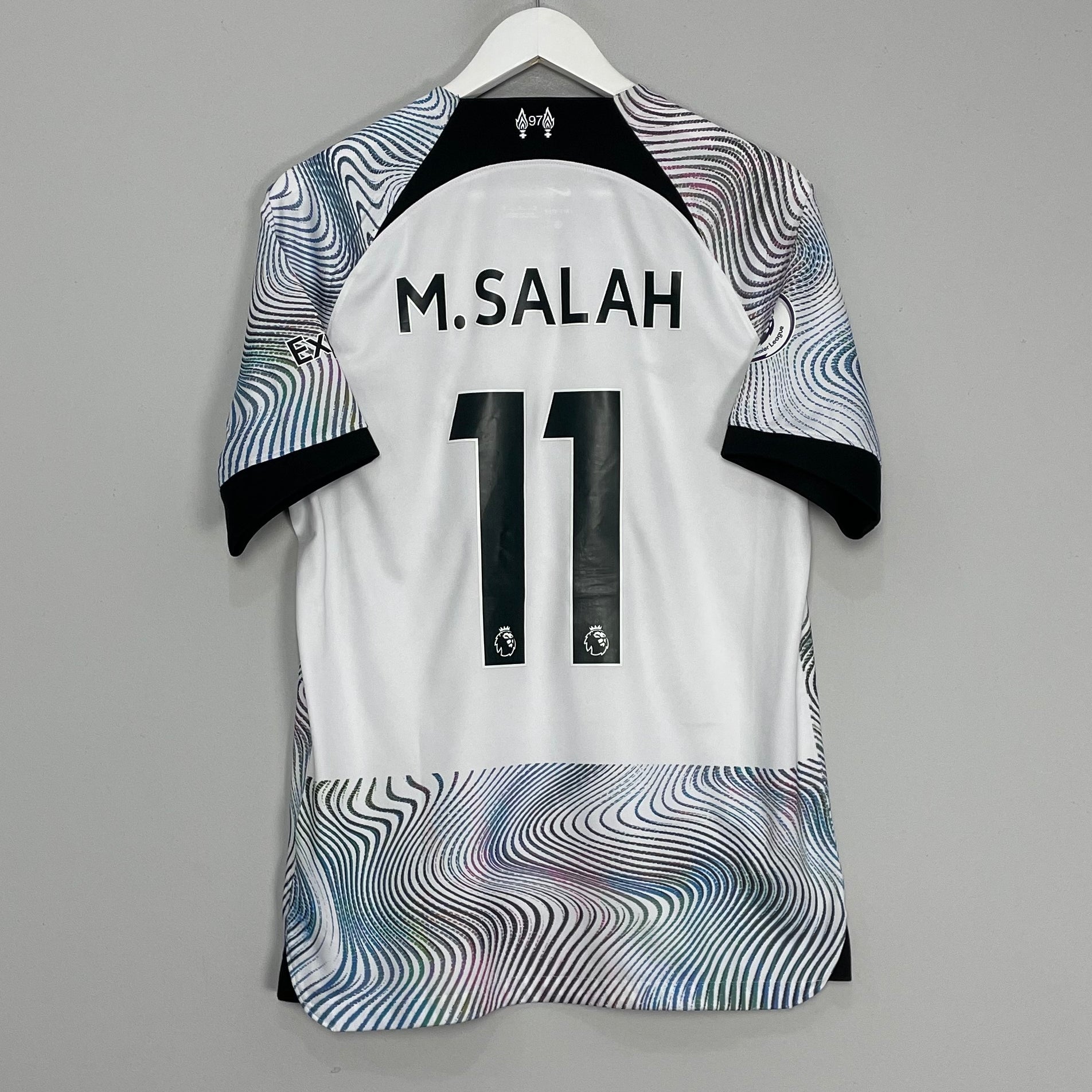 Shop 2022/23 LIVERPOOL M.SALAH #11 AWAY SHIRT (M) NIKE, classic football shirts, vintage football shirts & retro soccer jerseys at Cult Kits