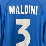 Shop 2000/01 ITALY MALDINI #3 HOME SHIRT (M) KAPPA, classic football shirts, vintage football shirts & retro soccer jerseys at Cult Kits
