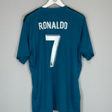 Shop 2017/18 REAL MADRID RONALDO #7 THIRD SHIRT (XL) ADIDAS, classic football shirts, vintage football shirts & retro soccer jerseys at Cult Kits