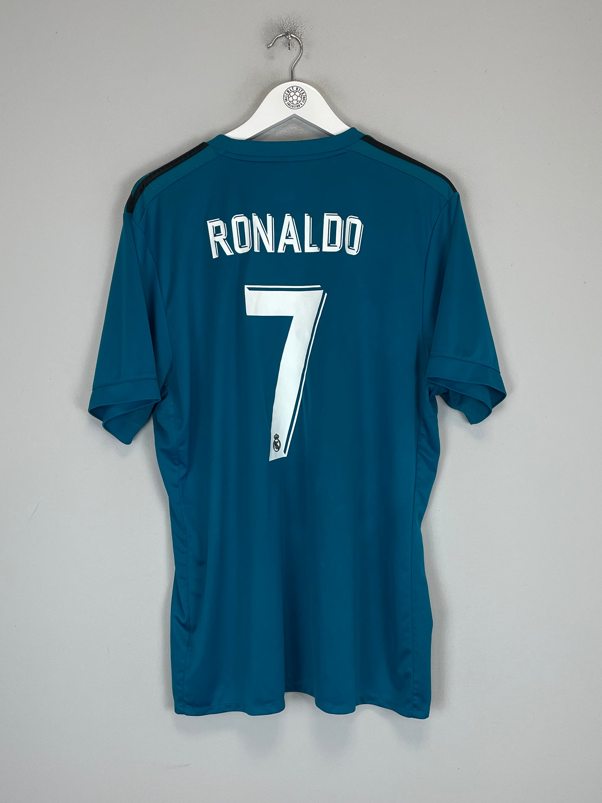 Shop 2017/18 REAL MADRID RONALDO #7 THIRD SHIRT (XL) ADIDAS, classic football shirts, vintage football shirts & retro soccer jerseys at Cult Kits