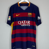 Shop 2015/16 BARCELONA NEYMAR JR #11 HOME SHIRT (L) NIKE, classic football shirts, vintage football shirts & retro soccer jerseys at Cult Kits