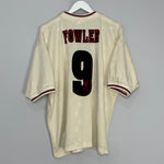 1996/97 LIVERPOOL FOWLER #9 AWAY SHIRT (XL) REEBOK