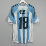 Shop 2004/05 ARGENTINA MESSI #18 HOME SHIRT (L) ADIDAS, classic football shirts, vintage football shirts & retro soccer jerseys at Cult Kits