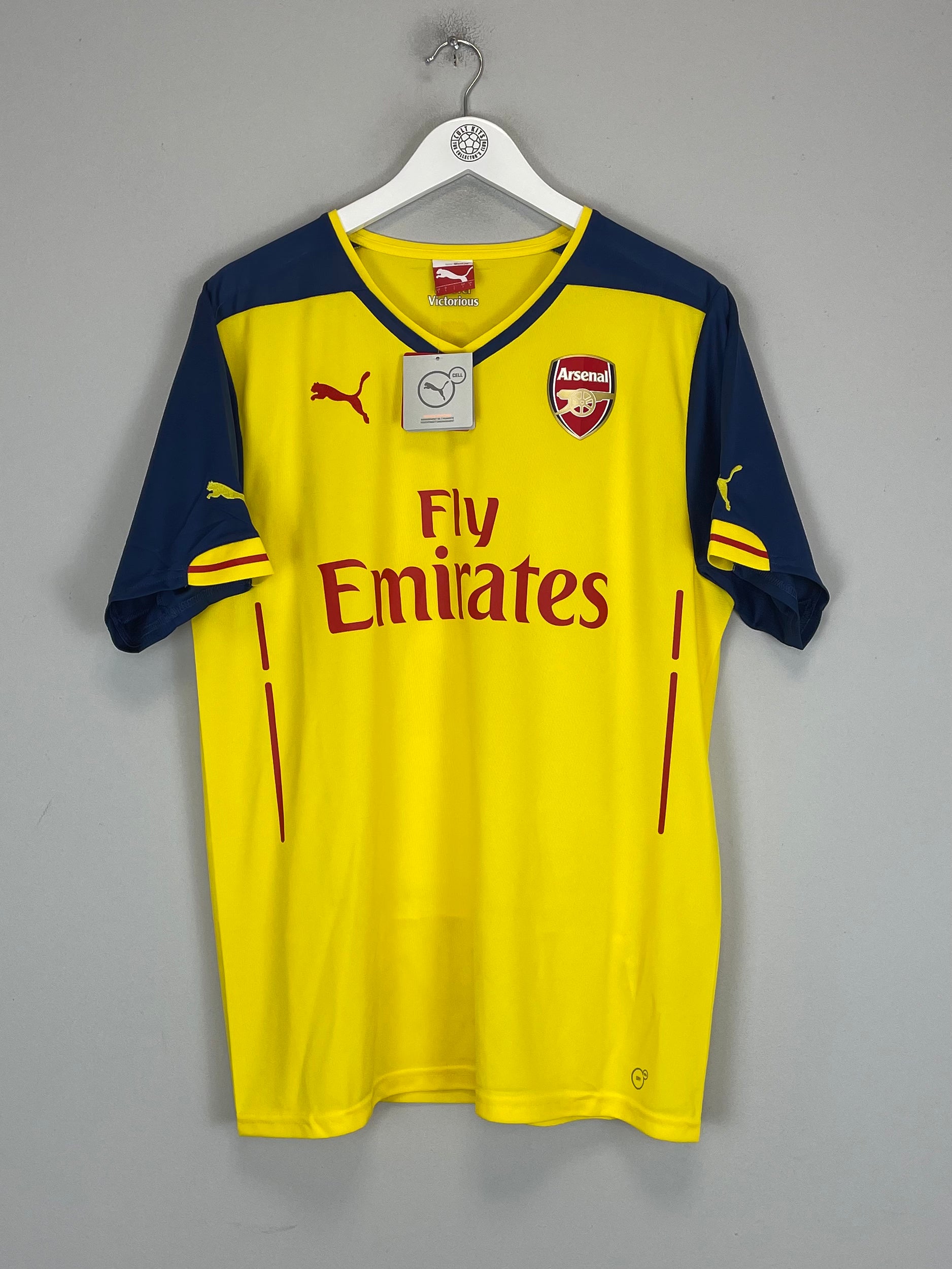 Shop 2014/15 ARSENAL CAZORLA #19 *BNWT* AWAY SHIRT (L) PUMA, classic football shirts, vintage football shirts & retro soccer jerseys at Cult Kits