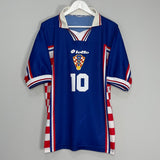 Shop 1998/01 CROATIA BOBAN #10 AWAY SHIRT (L) LOTTO, classic football shirts, vintage football shirts & retro soccer jerseys at Cult Kits