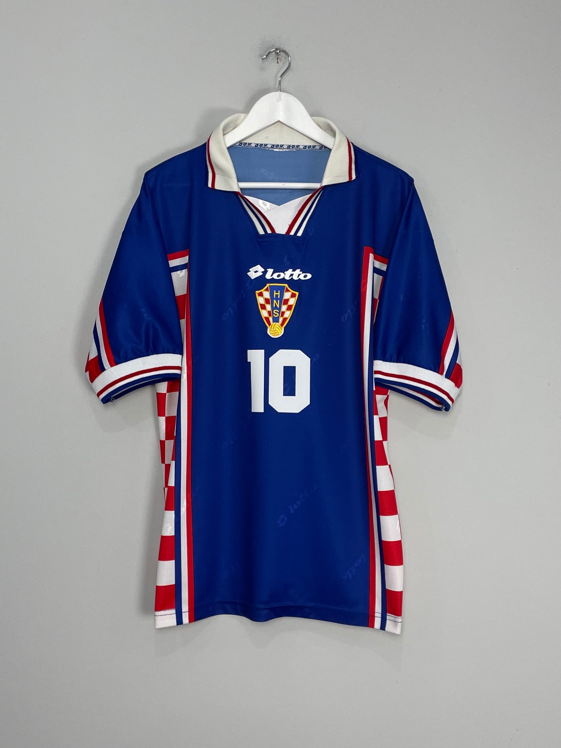 Shop 1998/01 CROATIA BOBAN #10 AWAY SHIRT (L) LOTTO, classic football shirts, vintage football shirts & retro soccer jerseys at Cult Kits