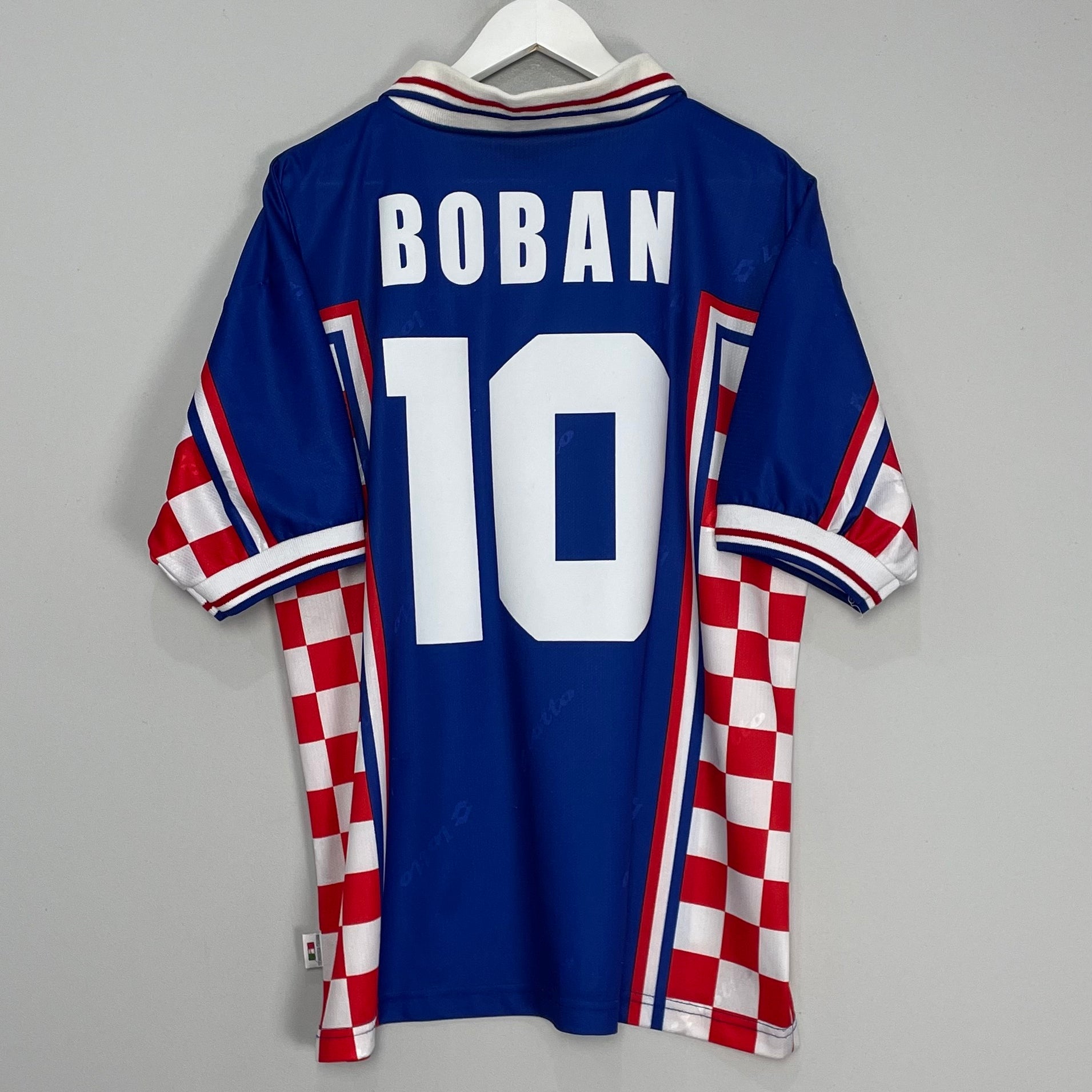 Shop 1998/01 CROATIA BOBAN #10 AWAY SHIRT (L) LOTTO, classic football shirts, vintage football shirts & retro soccer jerseys at Cult Kits