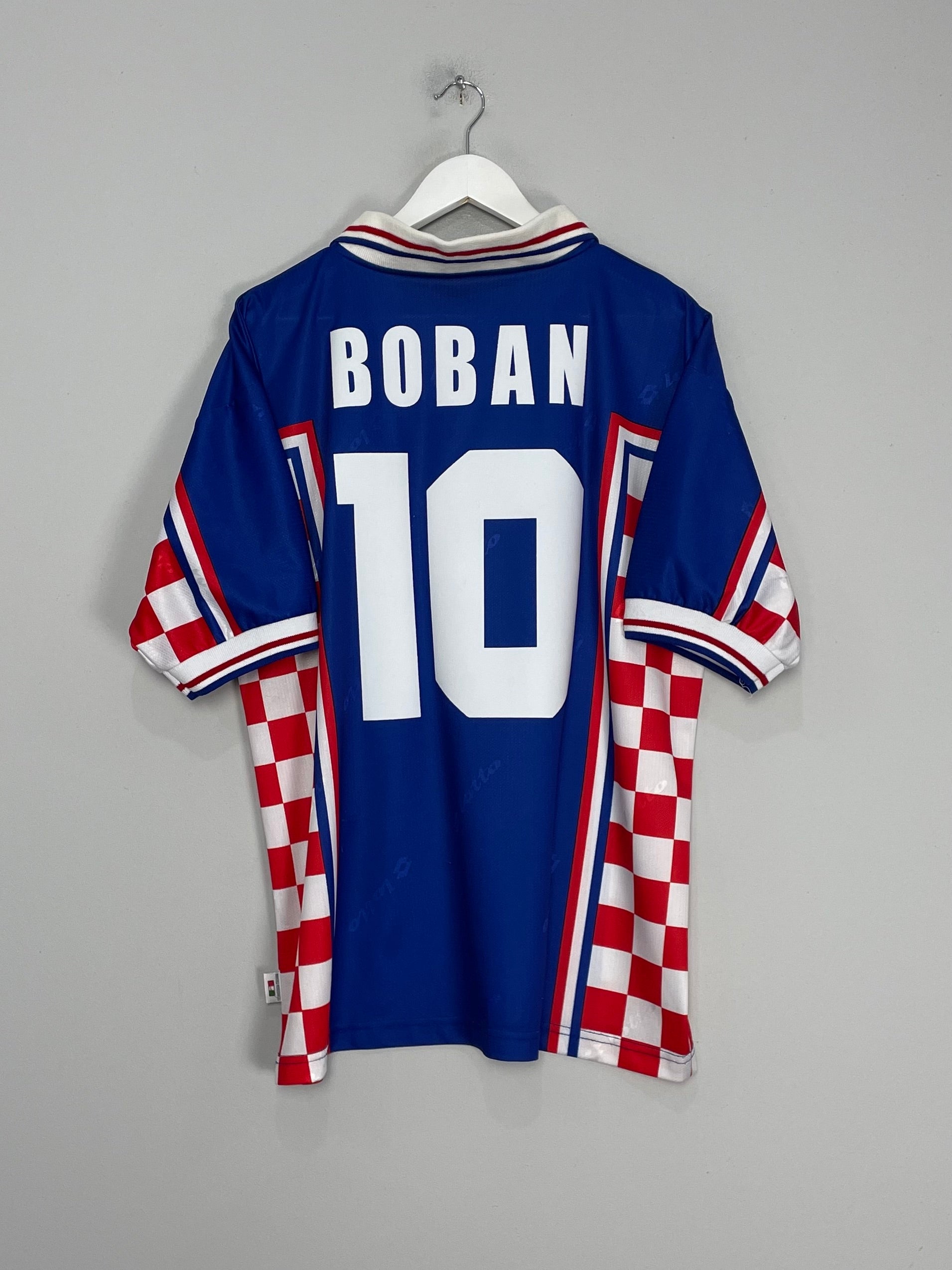 Shop 1998/01 CROATIA BOBAN #10 AWAY SHIRT (L) LOTTO, classic football shirts, vintage football shirts & retro soccer jerseys at Cult Kits