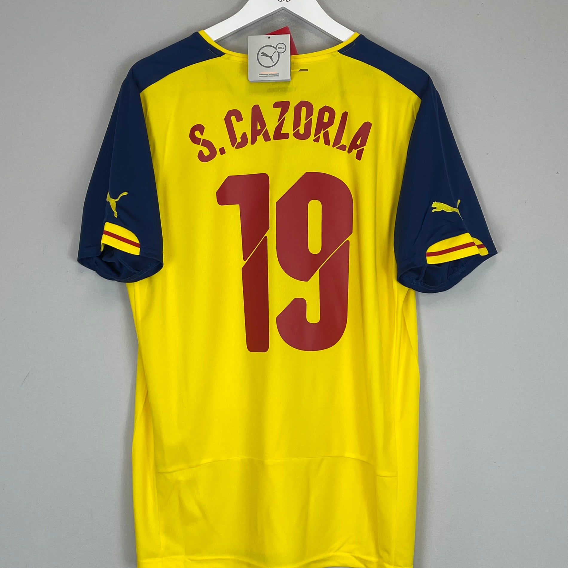 Shop 2014/15 ARSENAL CAZORLA #19 *BNWT* AWAY SHIRT (L) PUMA, classic football shirts, vintage football shirts & retro soccer jerseys at Cult Kits