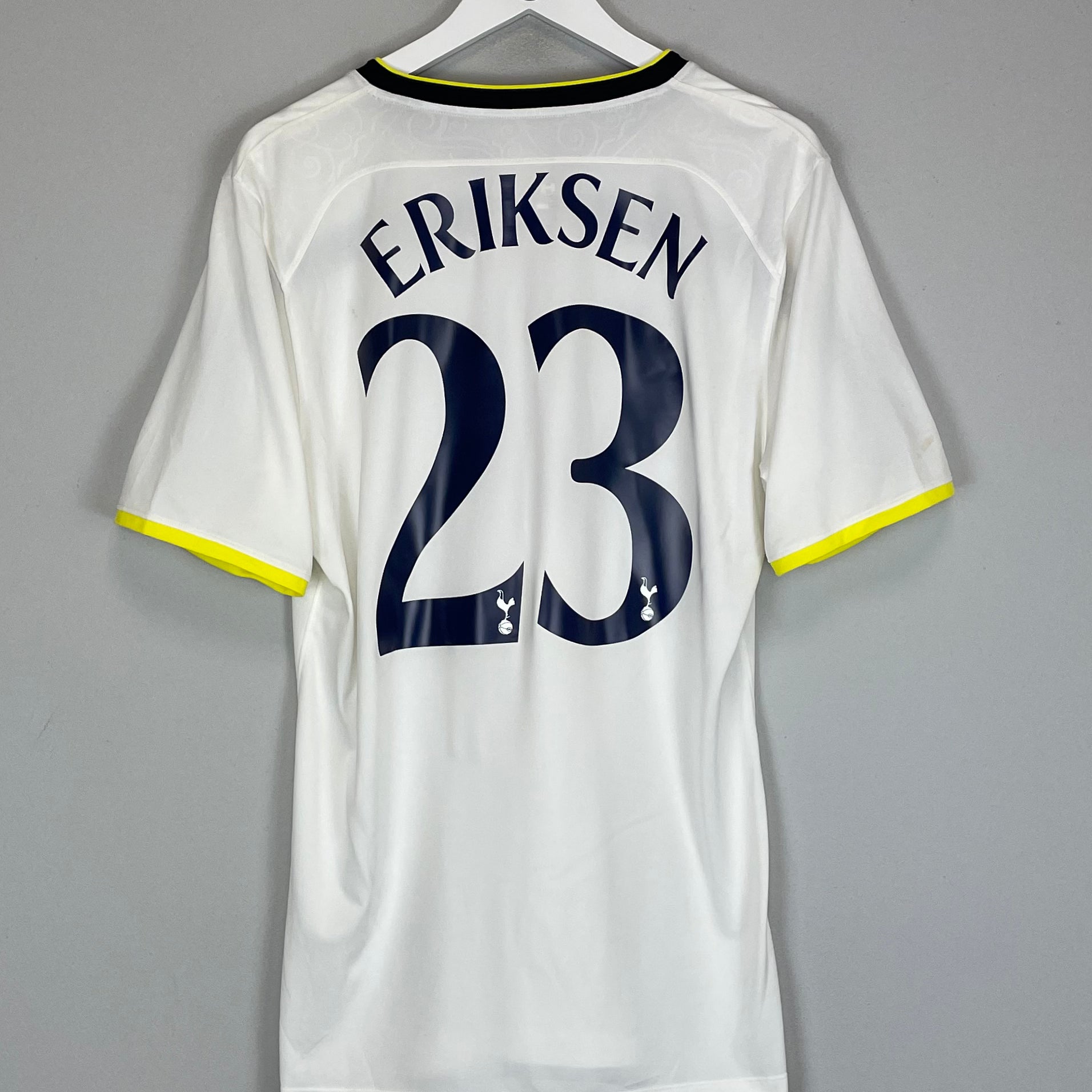 Shop 2014/15 TOTTENHAM ERIKSEN #23 HOME SHIRT (L) UNDER ARMOUR, classic football shirts, vintage football shirts & retro soccer jerseys at Cult Kits