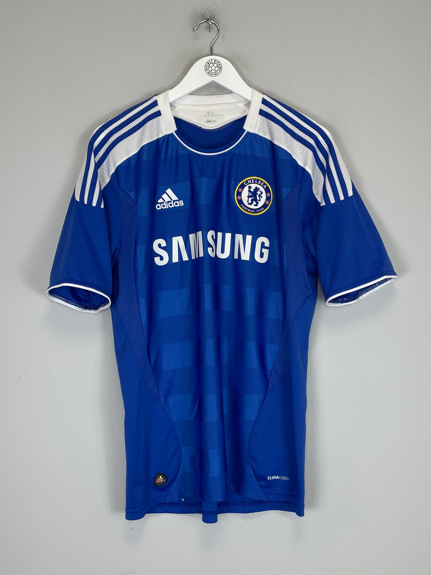 Shop 2011/12 CHELSEA DROGBA #11 HOME SHIRT (M) ADIDAS, classic football shirts, vintage football shirts & retro soccer jerseys at Cult Kits