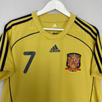 Shop 2008/10 SPAIN DAVID VILLA #7 AWAY SHIRT (XL) ADIDAS, classic football shirts, vintage football shirts & retro soccer jerseys at Cult Kits