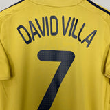 Shop 2008/10 SPAIN DAVID VILLA #7 AWAY SHIRT (XL) ADIDAS, classic football shirts, vintage football shirts & retro soccer jerseys at Cult Kits