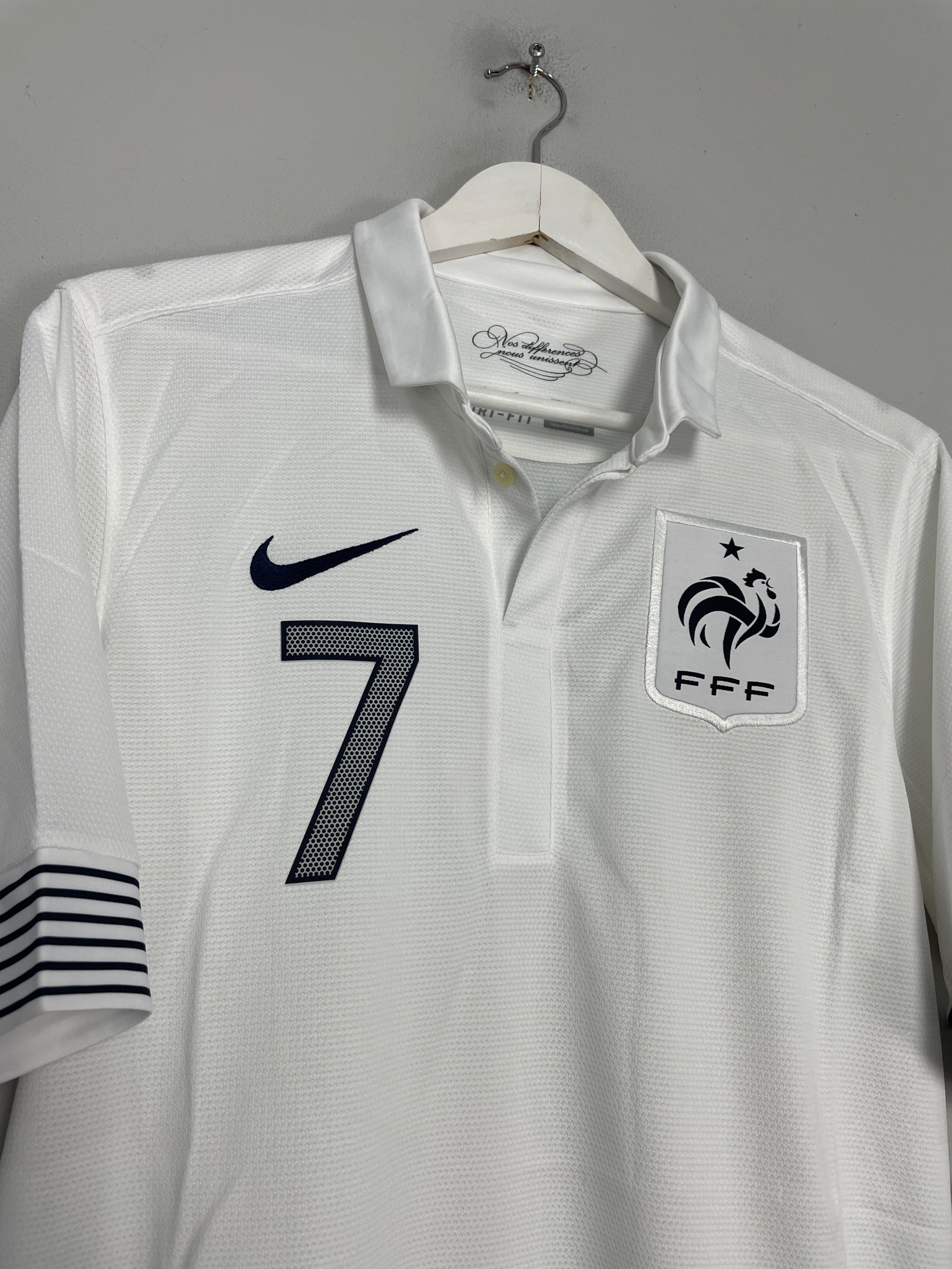 Shop 2012/13 FRANCE RIBERY #7 *BNWT* AWAY SHIRT (S) NIKE, classic football shirts, vintage football shirts & retro soccer jerseys at Cult Kits