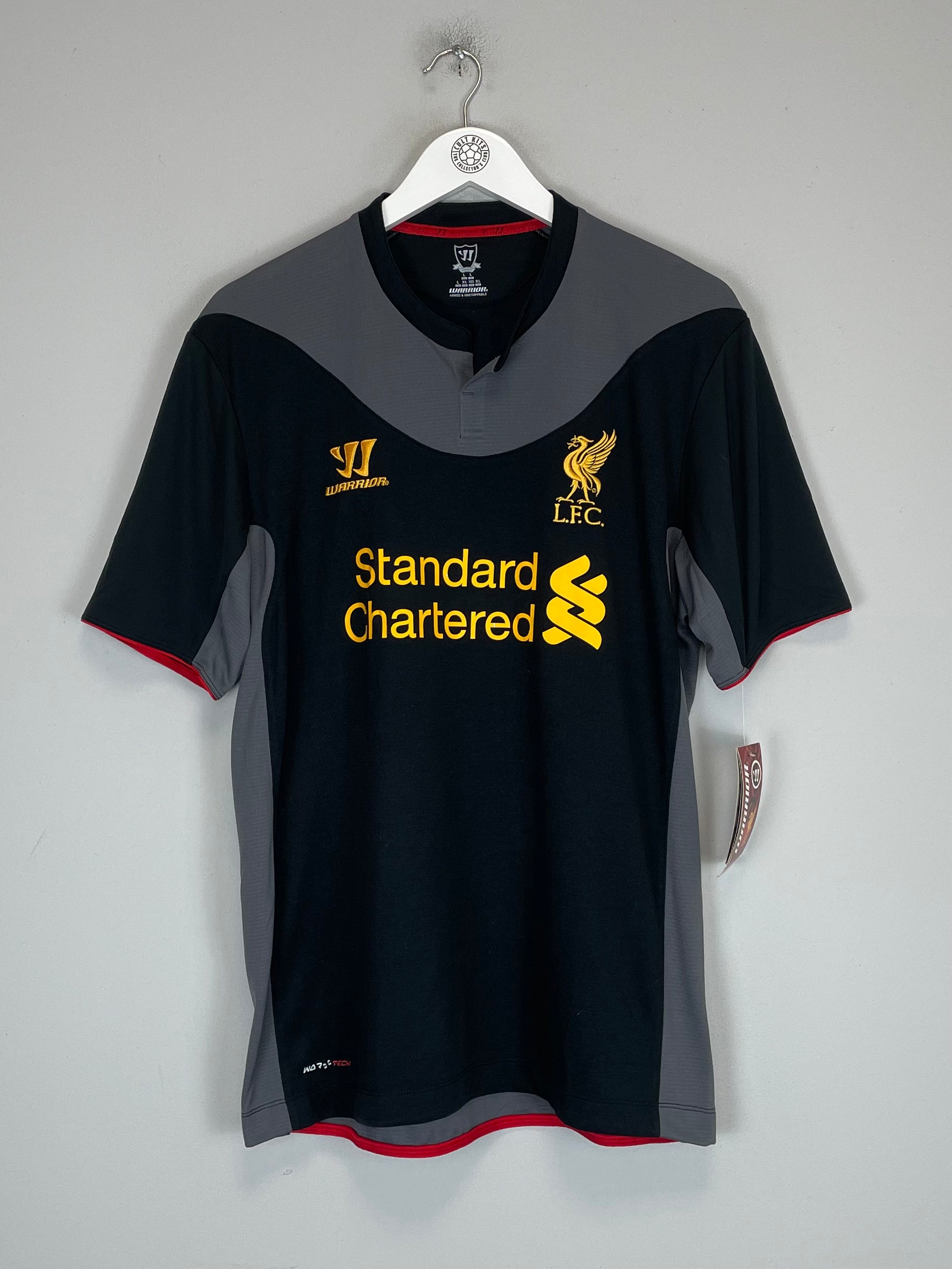 Shop 2012/13 LIVERPOOL SUAREZ #7 *BNWT* AWAY SHIRT (L) WARRIOR, classic football shirts, vintage football shirts & retro soccer jerseys at Cult Kits