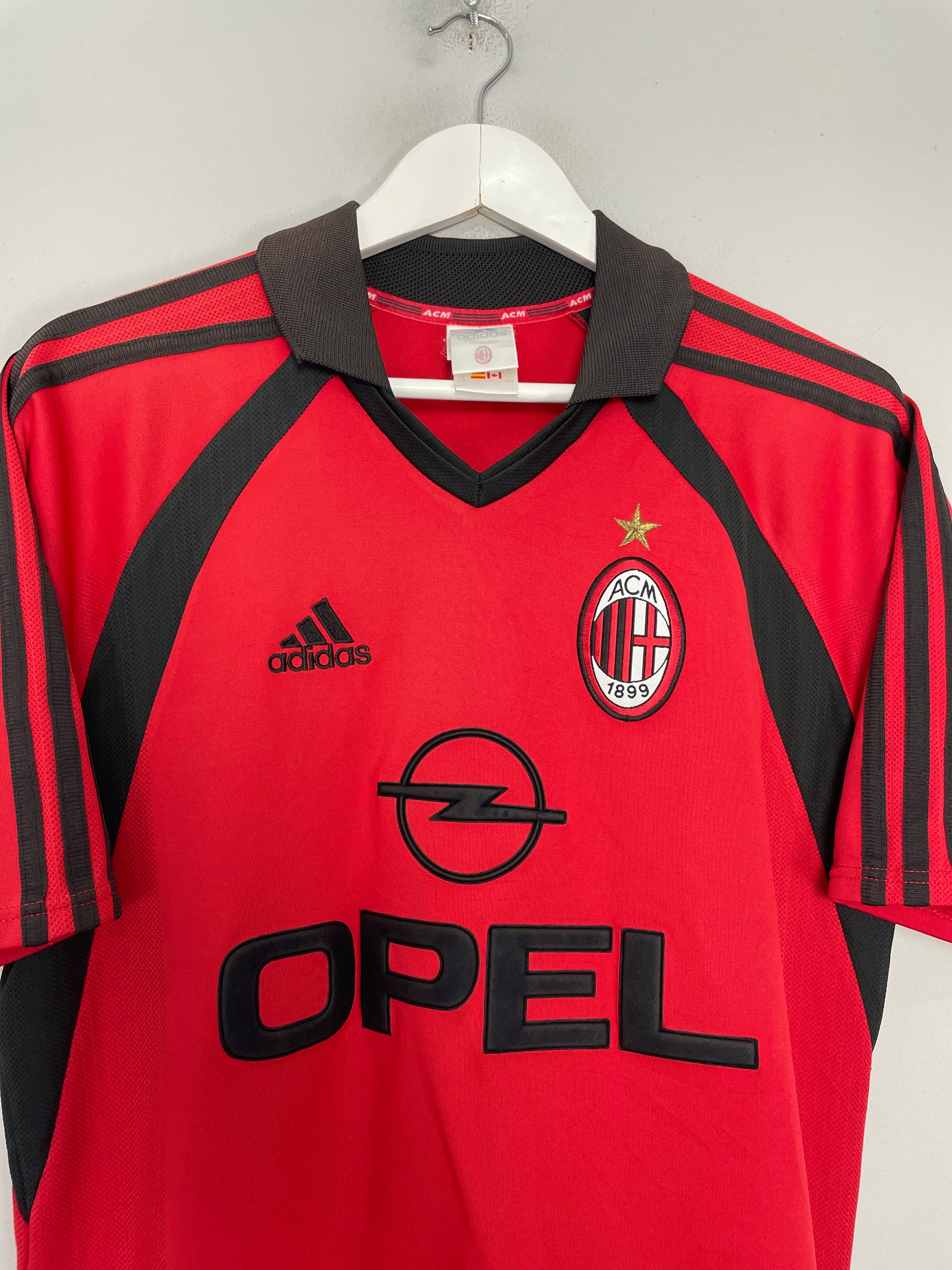 Shop 2001/02 AC MILAN MALDINI #3 THIRD SHIRT (M) ADIDAS, classic football shirts, vintage football shirts & retro soccer jerseys at Cult Kits
