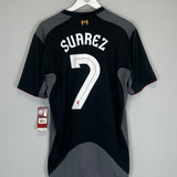 Shop 2012/13 LIVERPOOL SUAREZ #7 *BNWT* AWAY SHIRT (L) WARRIOR, classic football shirts, vintage football shirts & retro soccer jerseys at Cult Kits