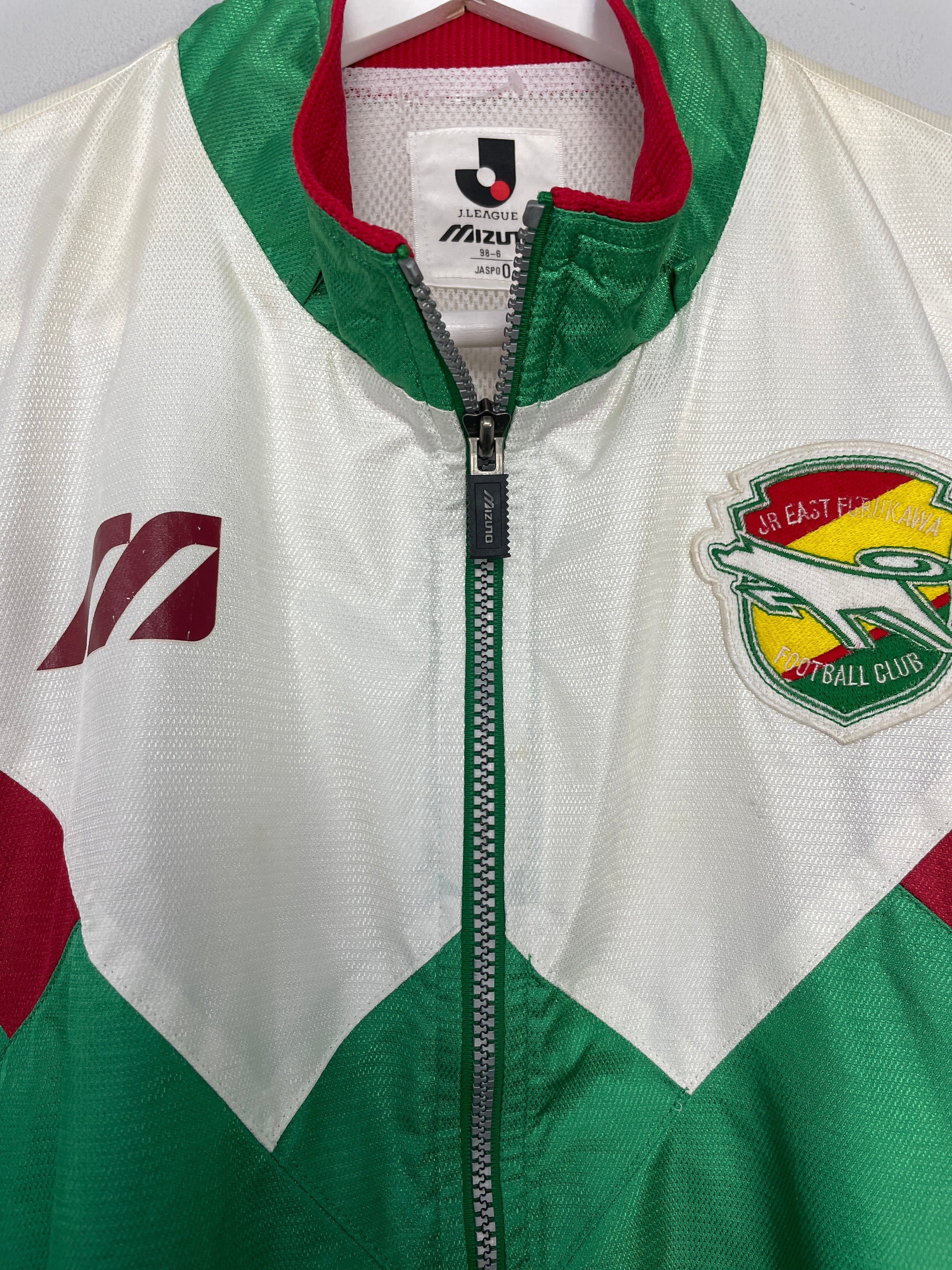 Shop 1994/96 JEF UNITED TRACK JACKET (L) MIZUNO, classic football shirts, vintage football shirts & retro soccer jerseys at Cult Kits