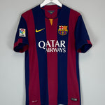 Shop 2014/15 BARCELONA NEYMAR JR #11 HOME SHIRT (M) NIKE, classic football shirts, vintage football shirts & retro soccer jerseys at Cult Kits