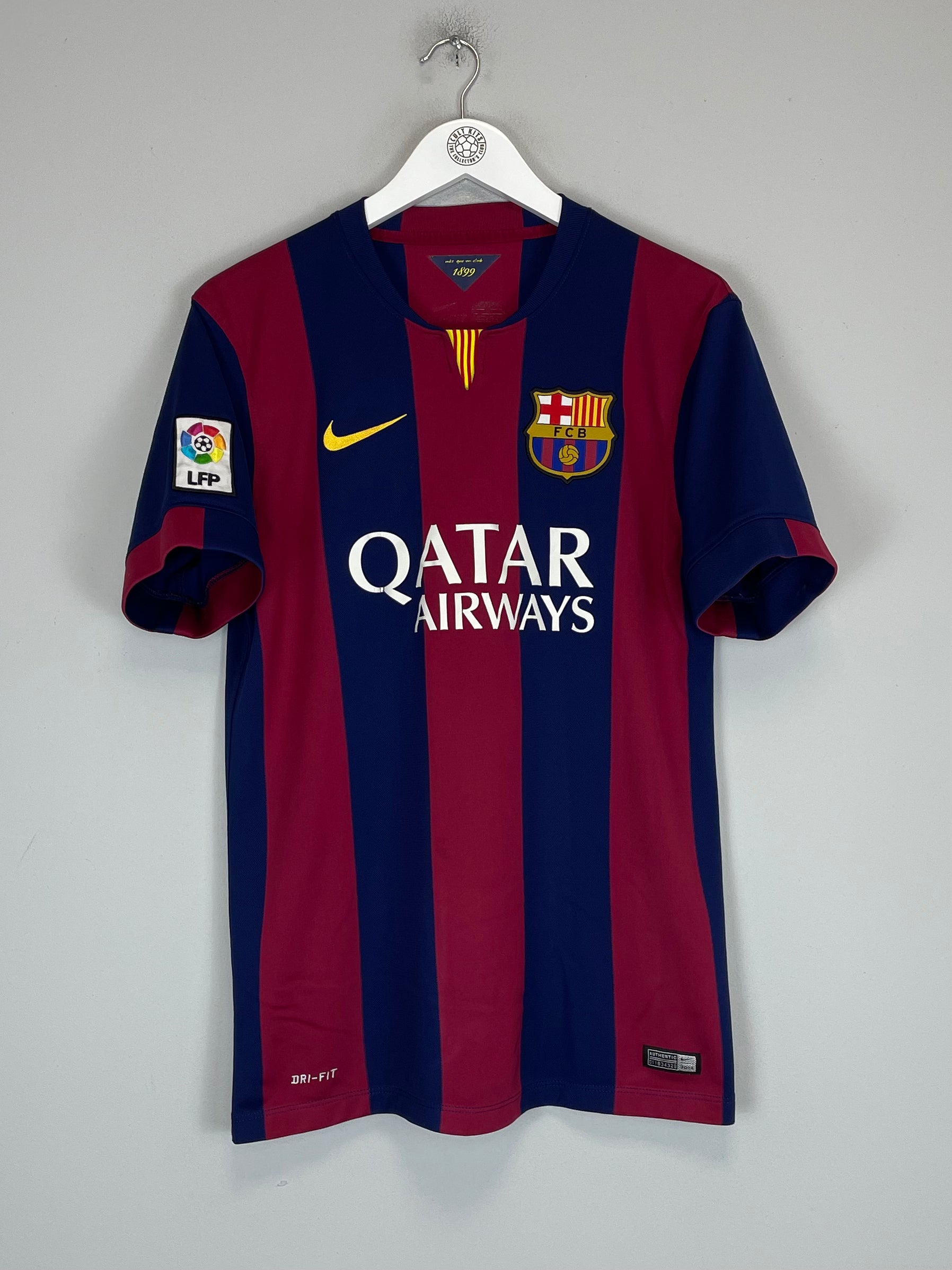 Shop 2014/15 BARCELONA NEYMAR JR #11 HOME SHIRT (M) NIKE, classic football shirts, vintage football shirts & retro soccer jerseys at Cult Kits