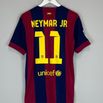Shop 2014/15 BARCELONA NEYMAR JR #11 HOME SHIRT (M) NIKE, classic football shirts, vintage football shirts & retro soccer jerseys at Cult Kits