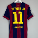Shop 2014/15 BARCELONA NEYMAR JR #11 HOME SHIRT (M) NIKE, classic football shirts, vintage football shirts & retro soccer jerseys at Cult Kits