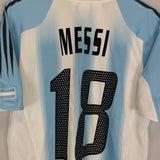 Shop 2004/05 ARGENTINA MESSI #19 HOME SHIRT (M) ADIDAS, classic football shirts, vintage football shirts & retro soccer jerseys at Cult Kits