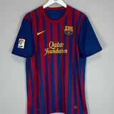 Shop 2011/12 BARCELONA PUYOL #5 HOME SHIRT (L) NIKE, classic football shirts, vintage football shirts & retro soccer jerseys at Cult Kits