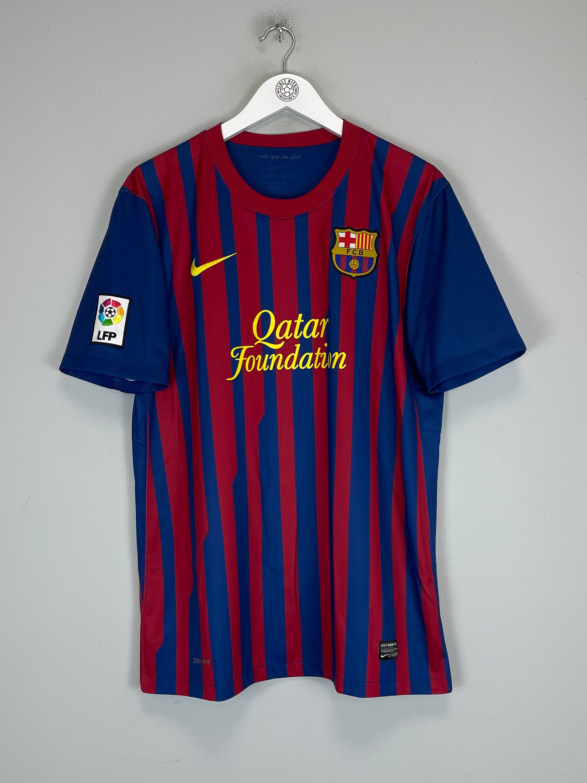Shop 2011/12 BARCELONA PUYOL #5 HOME SHIRT (L) NIKE, classic football shirts, vintage football shirts & retro soccer jerseys at Cult Kits