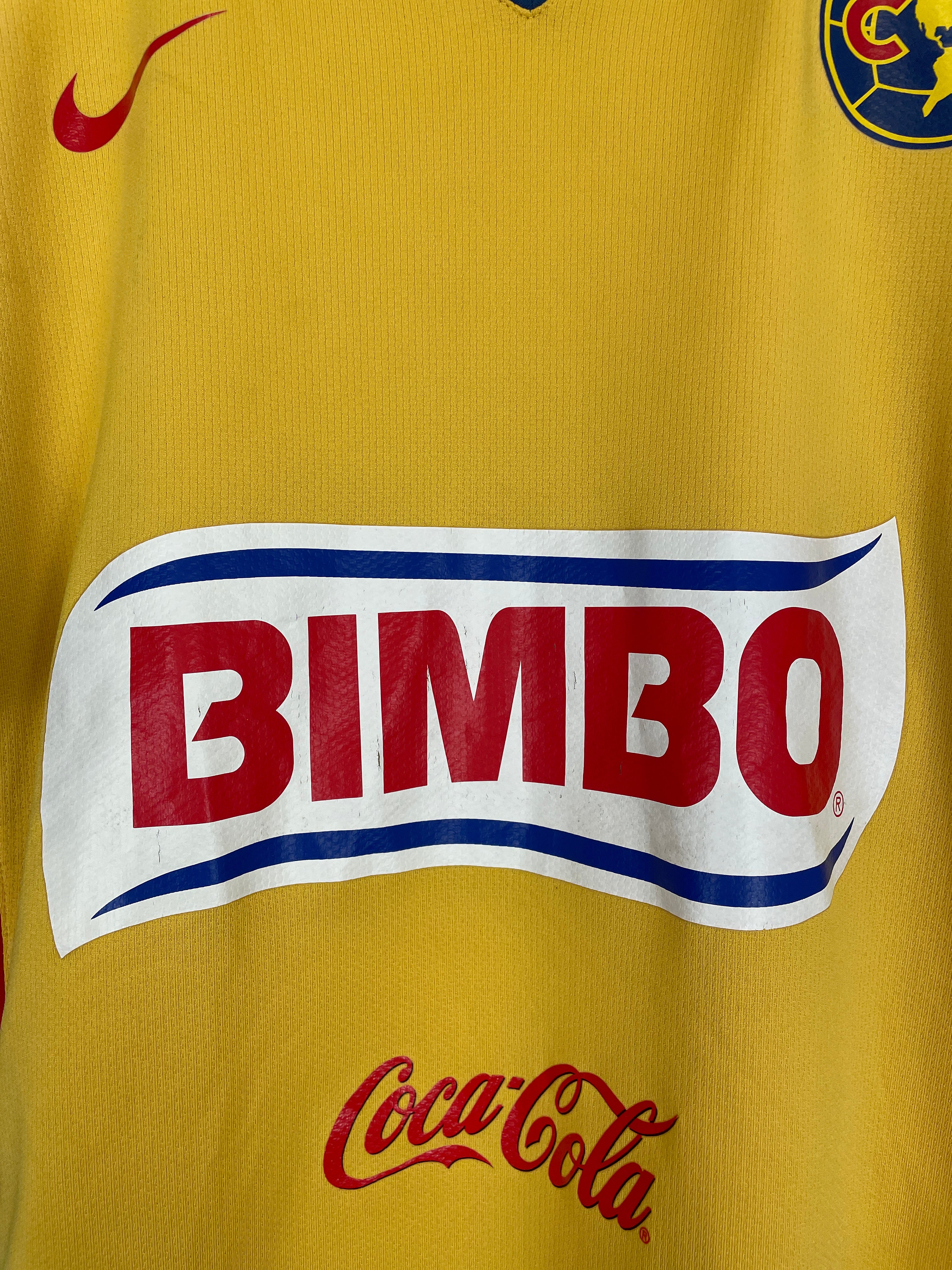 Shop 2007/08 CLUB AMERICA S.CABANAS #9 *PLAYER ISSUE* HOME SHIRT (L) NIKE, classic football shirts, vintage football shirts & retro soccer jerseys at Cult Kits