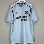 Shop 2005/06 CHELSEA DROGBA #15 AWAY SHIRT (XL) UMBRO, classic football shirts, vintage football shirts & retro soccer jerseys at Cult Kits
