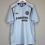 Shop 2005/06 CHELSEA DROGBA #15 AWAY SHIRT (XL) UMBRO, classic football shirts, vintage football shirts & retro soccer jerseys at Cult Kits