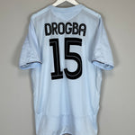 Shop 2005/06 CHELSEA DROGBA #15 AWAY SHIRT (XL) UMBRO, classic football shirts, vintage football shirts & retro soccer jerseys at Cult Kits