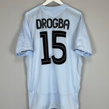 Shop 2005/06 CHELSEA DROGBA #15 AWAY SHIRT (XL) UMBRO, classic football shirts, vintage football shirts & retro soccer jerseys at Cult Kits