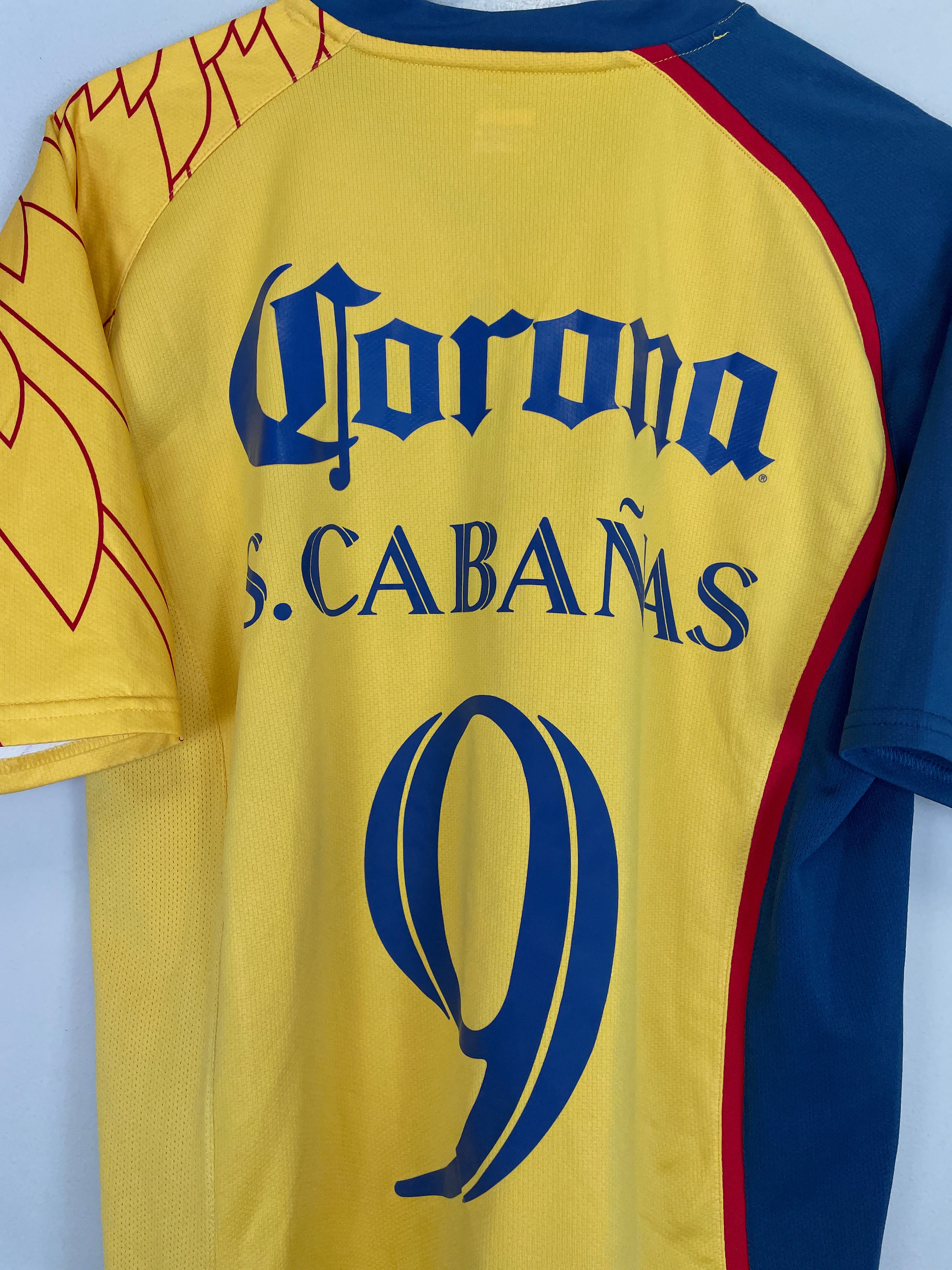 Shop 2007/08 CLUB AMERICA S.CABANAS #9 *PLAYER ISSUE* HOME SHIRT (L) NIKE, classic football shirts, vintage football shirts & retro soccer jerseys at Cult Kits