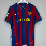 Shop 2009/10 BARCELONA HENRY #14 HOME SHIRT (M) NIKE, classic football shirts, vintage football shirts & retro soccer jerseys at Cult Kits