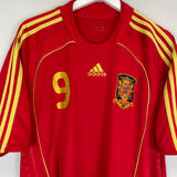 Shop 2008/10 SPAIN TORRES #9 HOME SHIRT (XL) ADIDAS, classic football shirts, vintage football shirts & retro soccer jerseys at Cult Kits