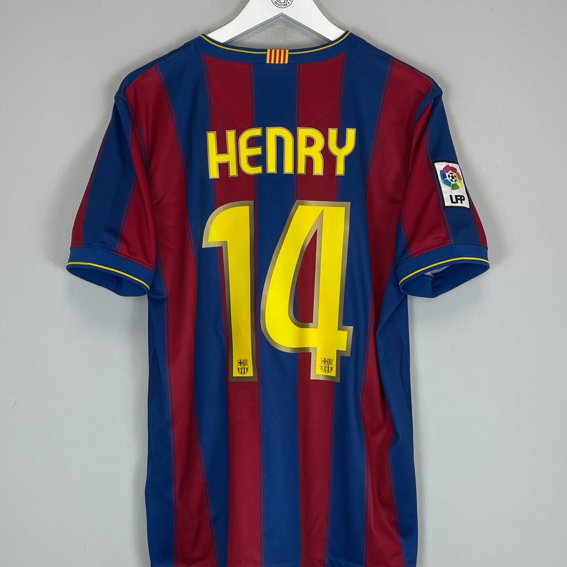 2009/10 BARCELONA HENRY #14 HOME SHIRT (M) NIKE – Cult Kits