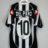2002/03 JUVENTUS DEL PIERO #10 HOME SHIRT (XL) LOTTO