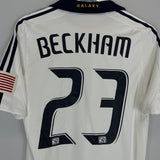 Shop 2008/09 LA GALAXY BECKHAM #23 *PLAYER ISSUE* HOME SHIRT (S) ADIDAS, classic football shirts, vintage football shirts & retro soccer jerseys at Cult Kits