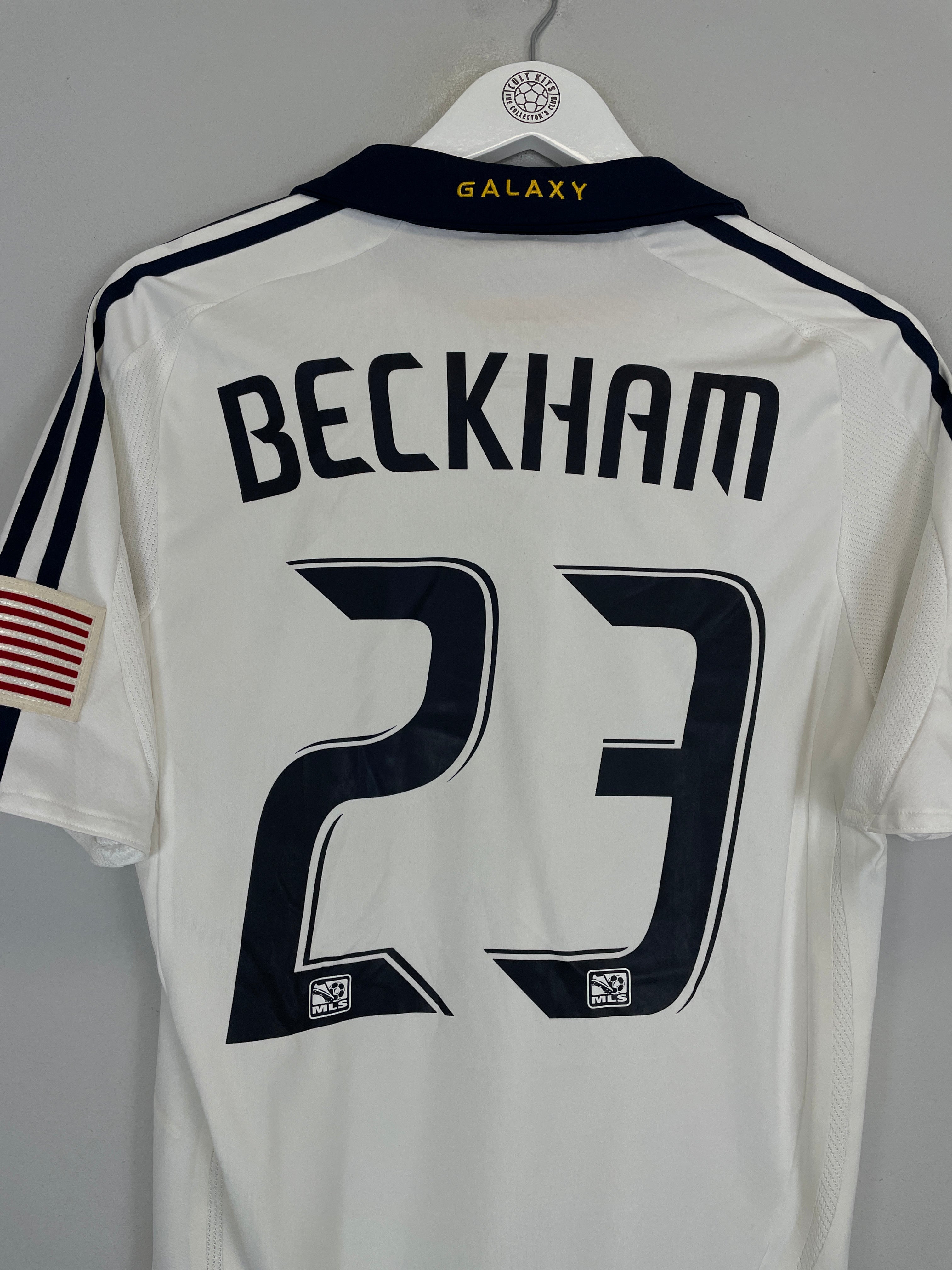 Shop 2008/09 LA GALAXY BECKHAM #23 *PLAYER ISSUE* HOME SHIRT (S) ADIDAS, classic football shirts, vintage football shirts & retro soccer jerseys at Cult Kits