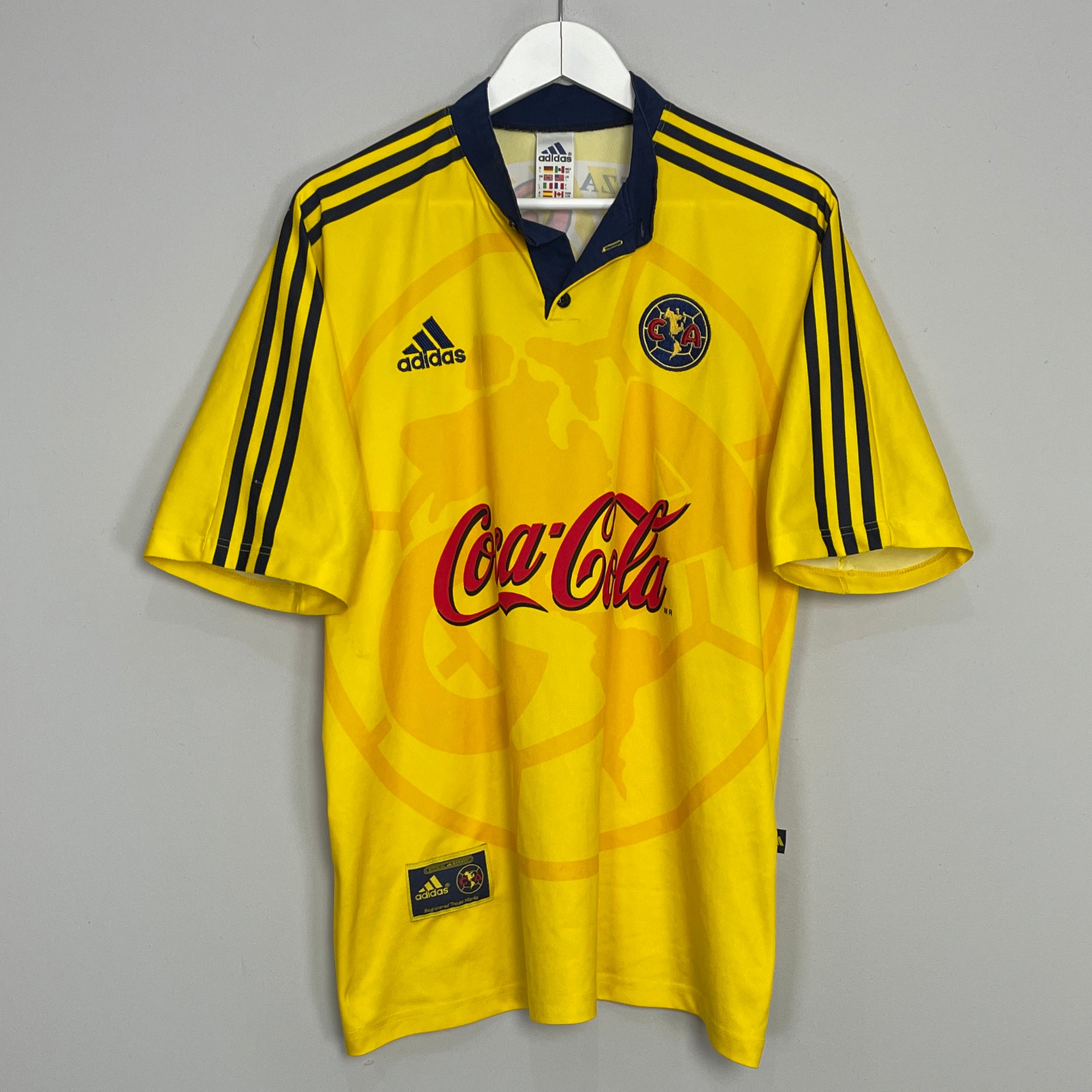 Shop 1999/00 CLUB AMERICA HOME SHIRT (L) ADIDAS, classic football shirts, vintage football shirts & retro soccer jerseys at Cult Kits