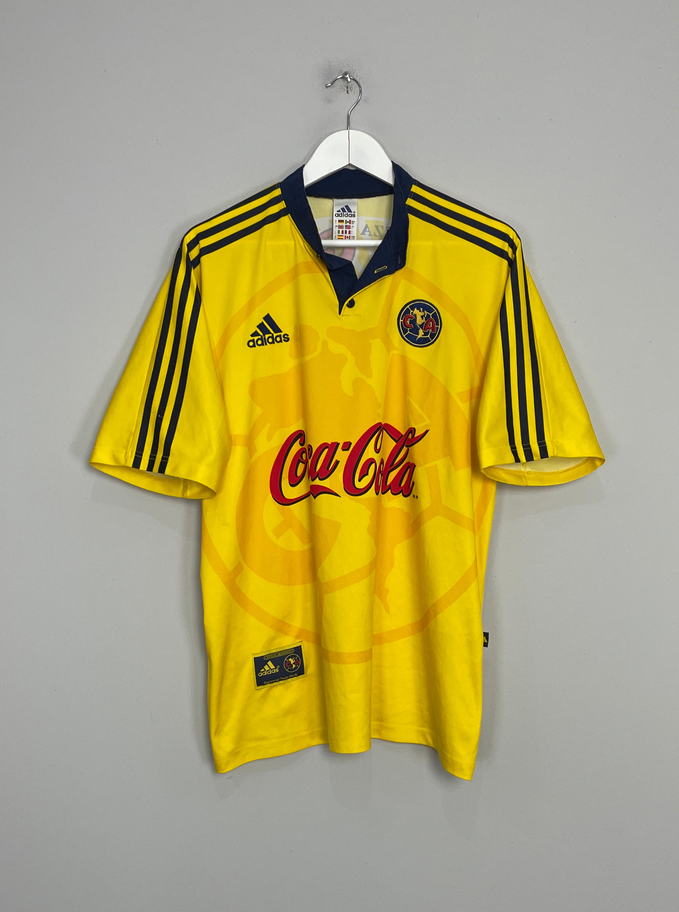 Shop 1999/00 CLUB AMERICA HOME SHIRT (L) ADIDAS, classic football shirts, vintage football shirts & retro soccer jerseys at Cult Kits