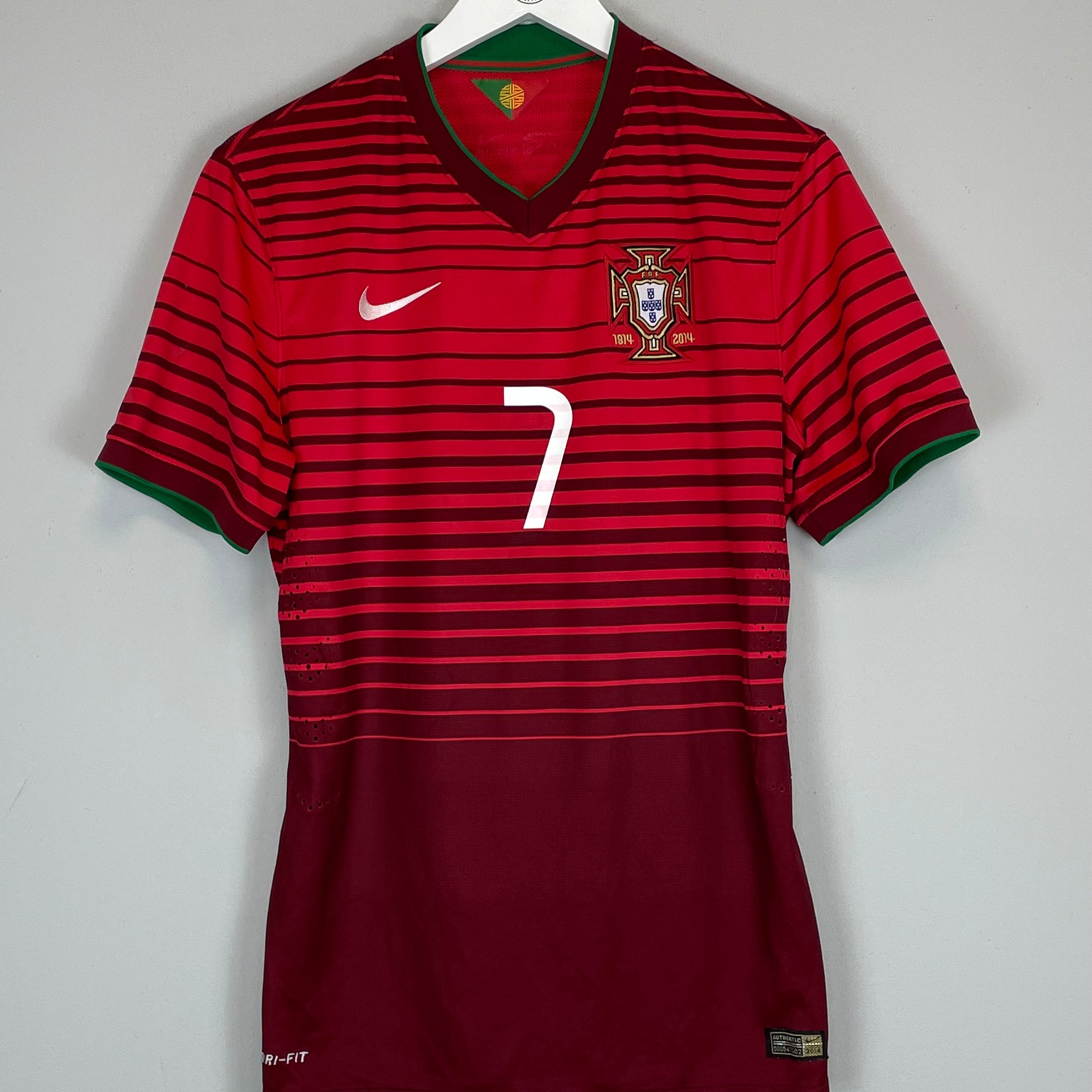 Shop 2014/15 PORTUGAL RONALDO #7 AUTHENTIC HOME SHIRT (M) NIKE, classic football shirts, vintage football shirts & retro soccer jerseys at Cult Kits