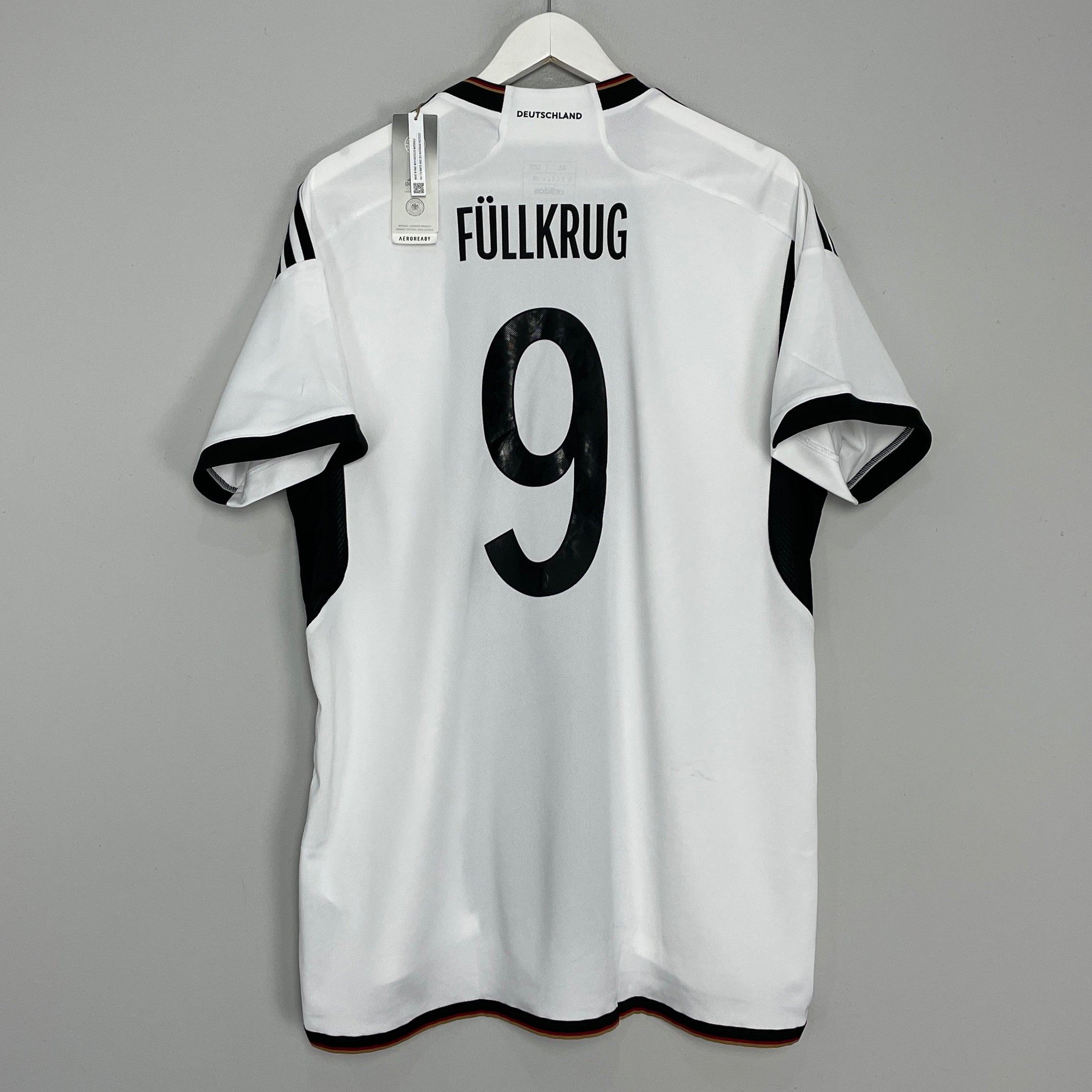 Shop 2022/23 GERMANY FULLKRUG #9 *BNWT* HOME SHIRT (XL) ADIDAS, classic football shirts, vintage football shirts & retro soccer jerseys at Cult Kits